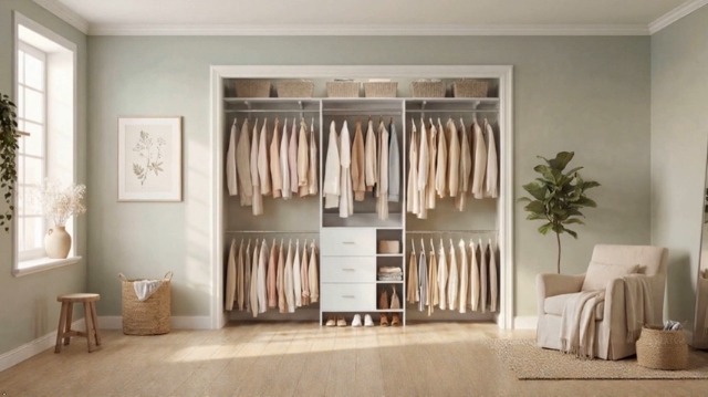 Amazon.com: Aheaplus Closet System - 8FT Organizer with 3 Wooden