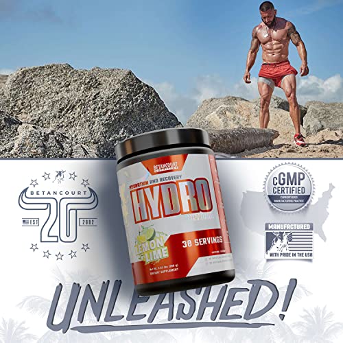 Betancourt Nutrition Natural Series Hydro | Hydration Supplement | Hydration, Recovery & Electrolytes | From Natural Flavors | 30 Servings (Lemon Lime) #TOP6