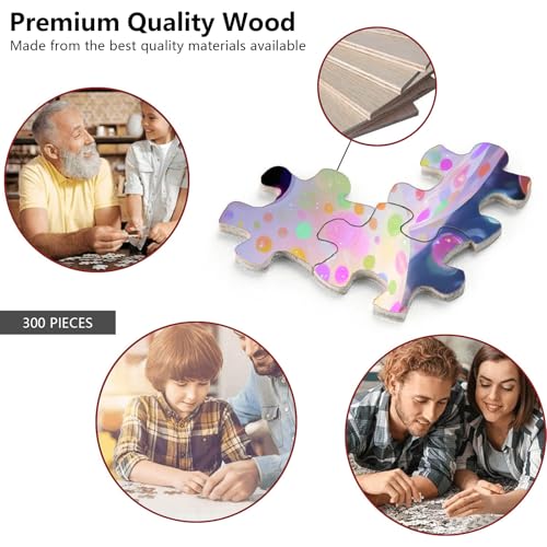 Rompecabezas de 300 piezas para adultos Axolote con burbujas 15x10 pulgadas | Rompecabezas lindo para adultos y niños decoración de hogar regalo de cumpleaños miniatura 5