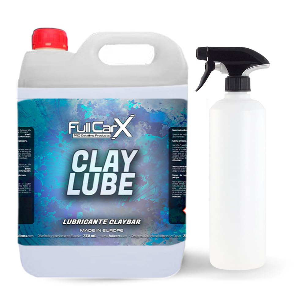 FULLCARX Clay Lube 5Ll Lubrificante per Barre di Argilla Claybar, Decontaminante Carrozzeria Auto, Formula Speciale, Grandi Prestazioni, Efficace e Sicuro, Prodotto Pulizia Professionale Detailing