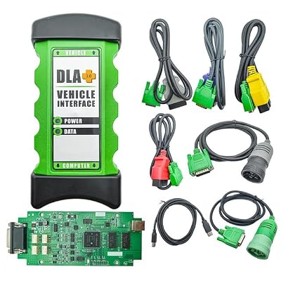 Version Professional Diagnostic Tool Scanner DLA+2.0 Adpater Kit with 2019 2025 V1 Software Vehicle Interface Diesel Heavy Duty Truck Scanner (2019)