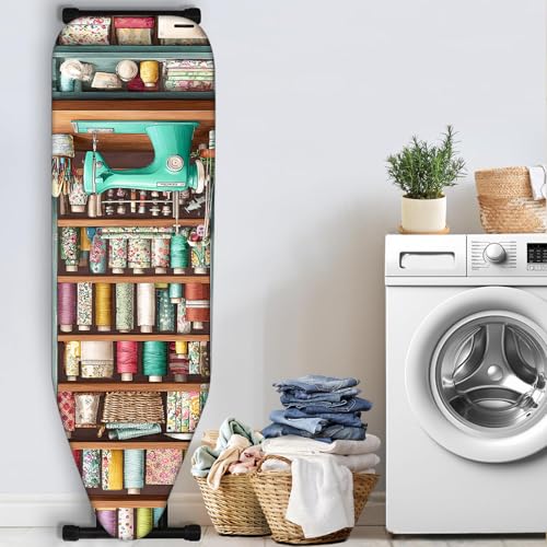Image of Nuxovilar Sewing Supplies Shelf Ironing Board Cover 15x54 Polyester