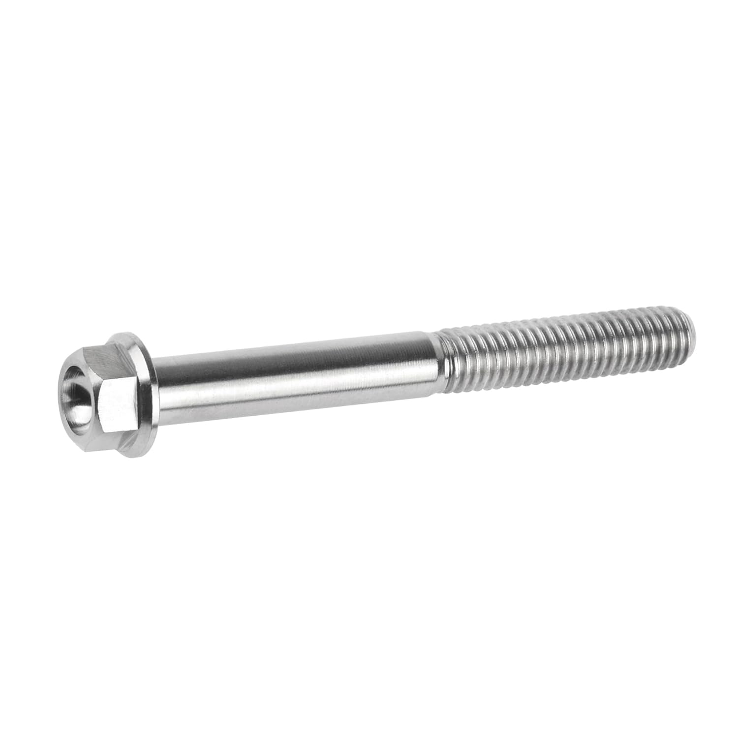 Titanium Bolt M8x15 20 25 30 35 40 45 50 55 60 65mm Small Flange Hex Head Screws for Motorcycles Parts Pitch 1.25mm Pack of 6 (M8x60mm, Titanium)