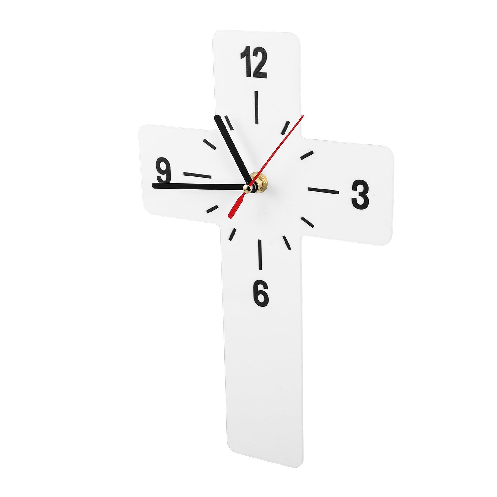 Reloj infantil silencioso FRCOLOR sin tic-tac con bordes suaves de acrílico blanco