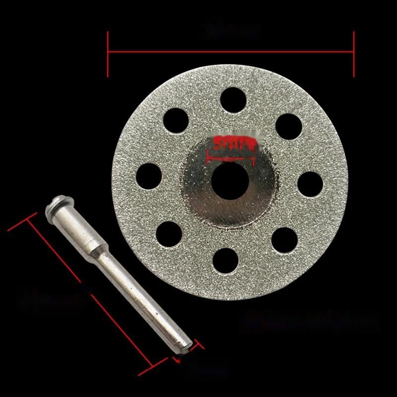 10Pc 30Mm Diamond Cutting Disc for Rotary Tools Accessories with Mandrel 3.0Mm