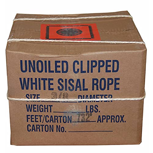 T.W Evans Cordage 23-400 3/8-Inch by 732-Feet Twisted Sisal Rope