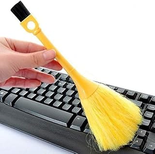 SpiderJuice® Multipurpose Double Sided Microfiber Duster with Hard Bristles Cleaning Brush for Computer Laptop Keyboard De... Price In India