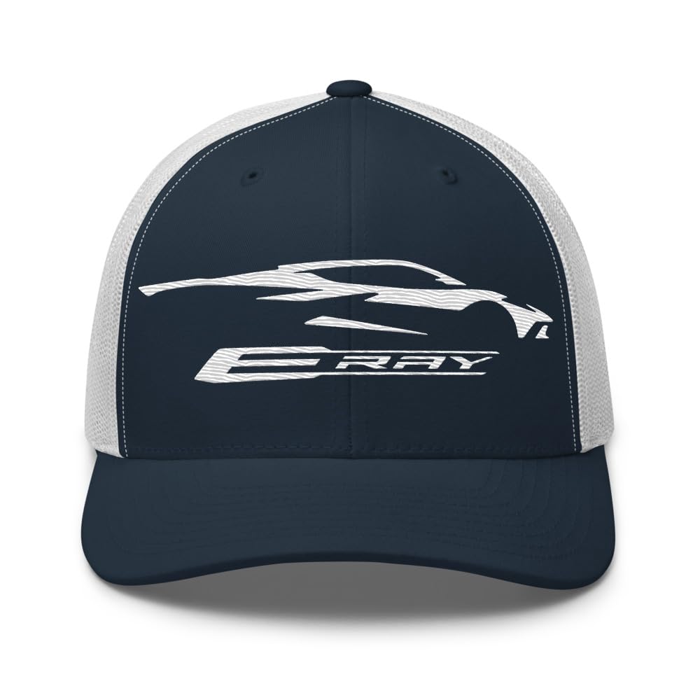 C8 E-Ray Silhouette Trucker Cap Snapback Czapka
