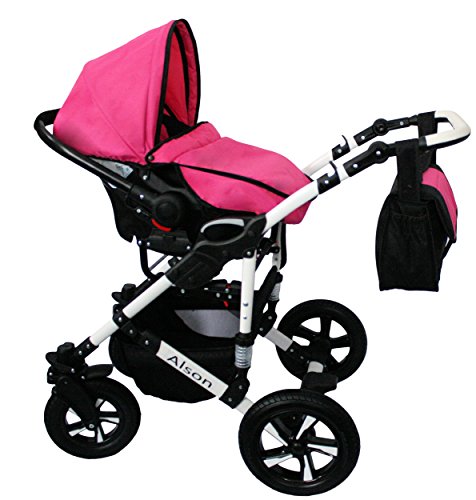 Passeggino da bebè in 3 pezzi X-Trall, Rosa + Nero...