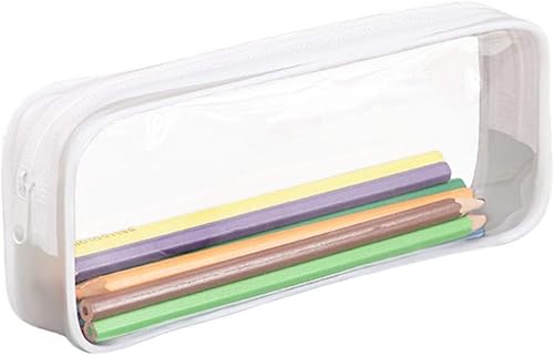 Miniatura 3 de Funny live Estuche transparente para lápices de gran capacidad, bolsa de almacenamiento, bolsa de PVC transparente, bolsa de lápices para