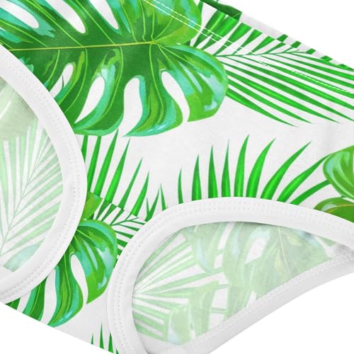 Pattern Girls Underwear Toddler 2t Cotton Girl Panties Cute Tropical Monstera Palm Leaves Green Kids Undies Briefs4