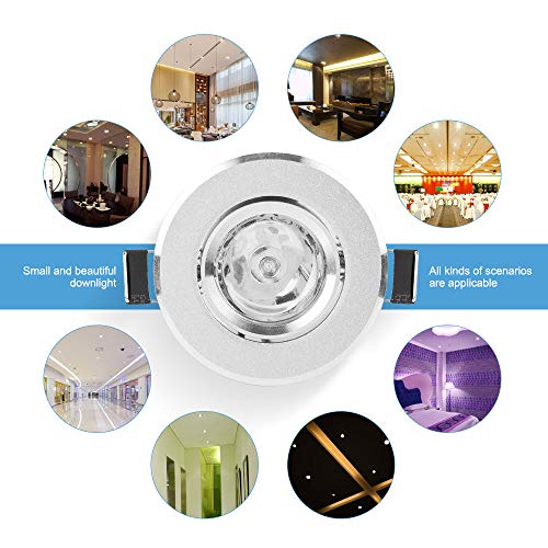 Bloomwin-5pcs 3W RGB LED della lampadina Spot