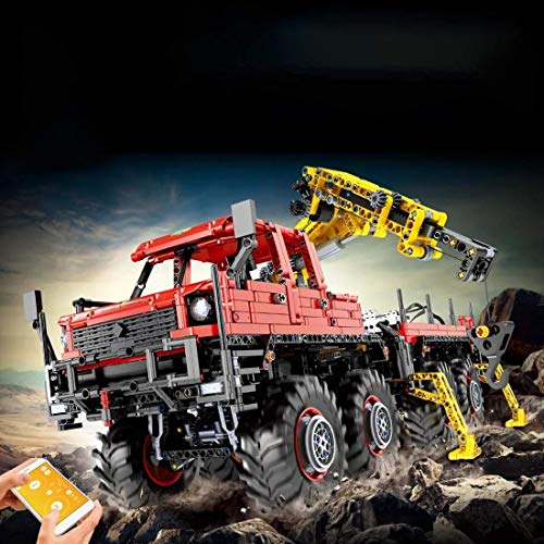 n.g. Home Decor Technic Offroad Truck Modellbausatz 24 GHz Ferngesteuerter Truck Modellbausatz 3068 Teile Baustein… – Bild 3
