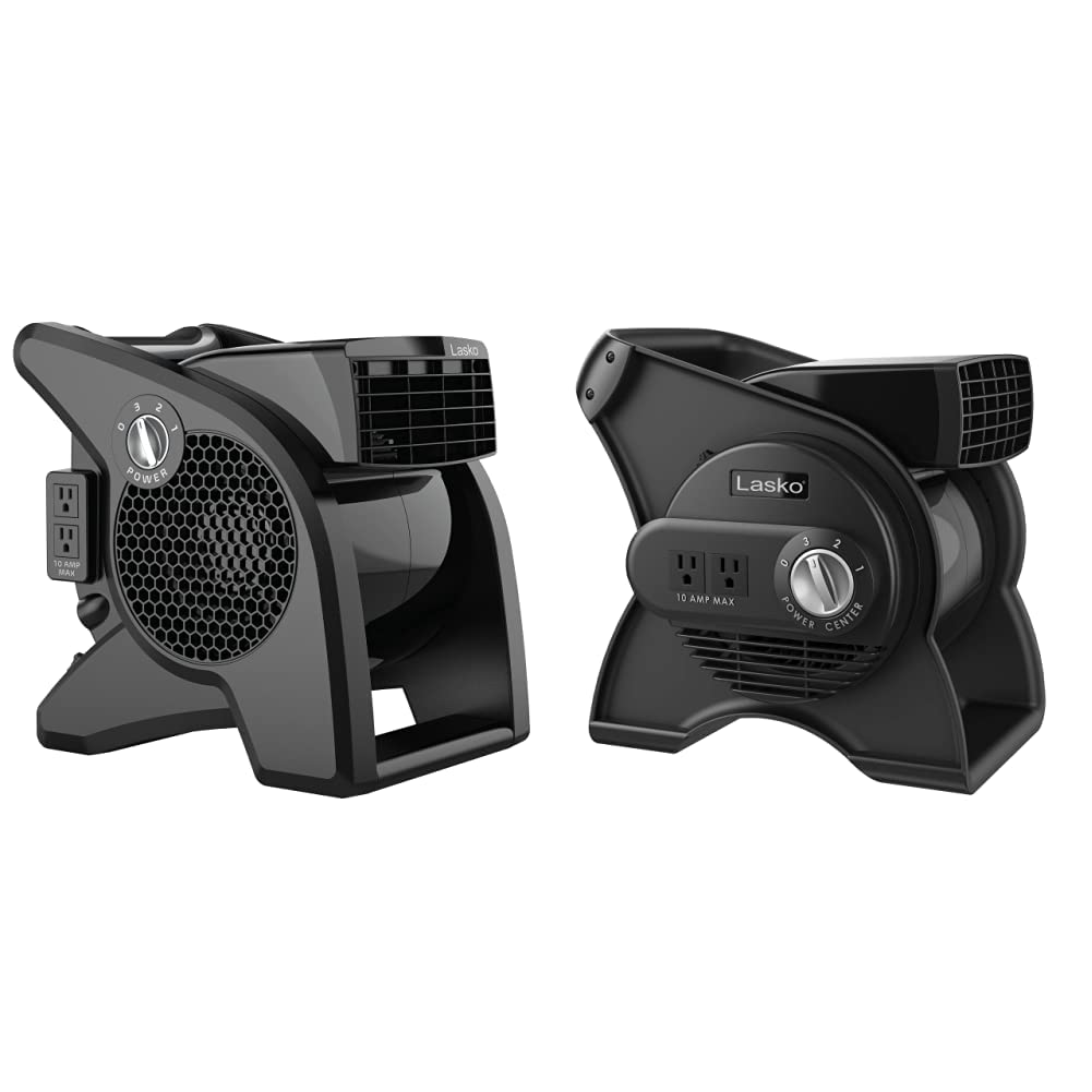 Amazon.com: Lasko High Velocity Pro-Performance Pivoting Utility Fan for  Cooling, Black Grey u0026 U12104 High Velocity Pro Pivoting Utility Fan for  Cooling, Ventilating, 12.2 x 9.6 x 12.3 inches, Black : Home