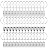 42 Pack Curtain Rings with Clips 1.26