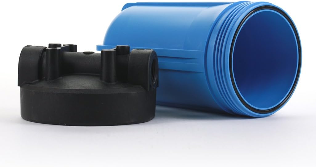 Hydronix HF45-10BLBK10 Water Filter Housing NSF Listed 10" - 1" Ports