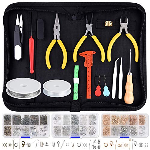 TUPARKA Jewelry Findings Starter Kit Jewelry Making Kit Jewelry Beading Repair and Making