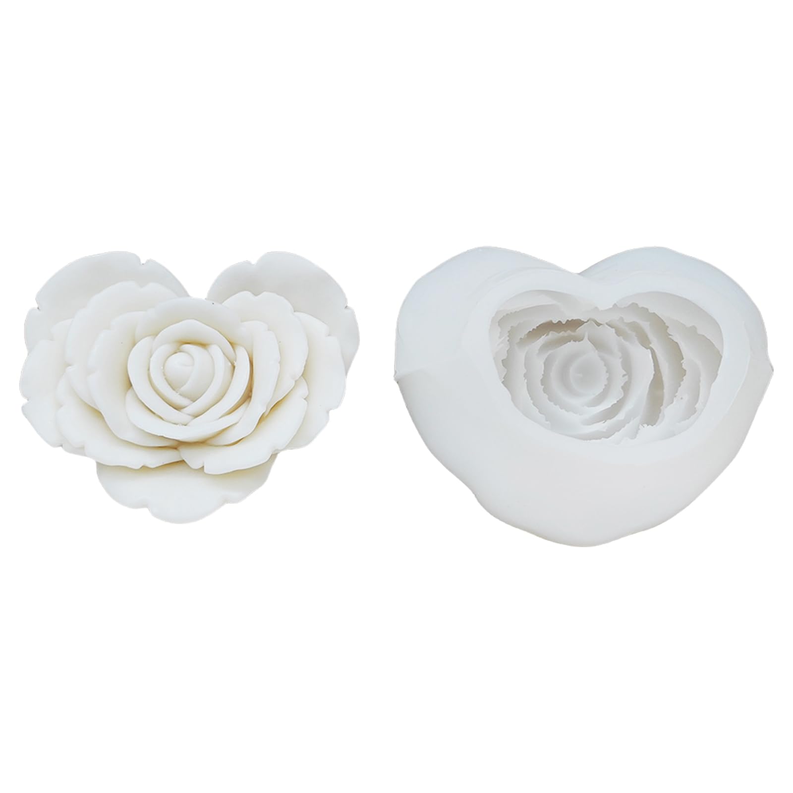 Moule à bougie rose en silicone robuste pour création artisanale