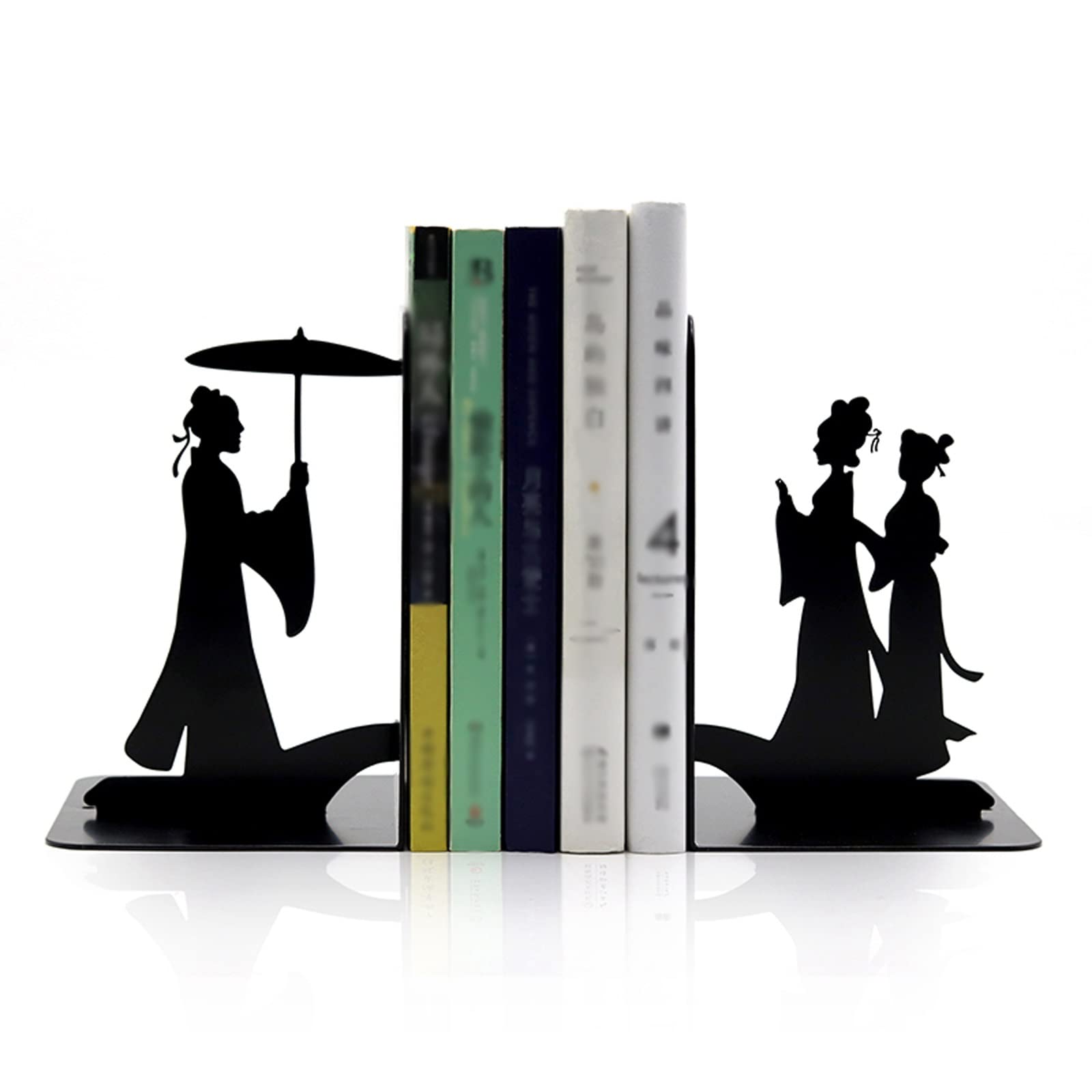 Buchstützen Buchstützen, dekorative Buchstützen, Metall, schwarz, robust, Mann-Buchstütze, Buchstütze, Bücherregal, Dekoration for Schlafzimmer, Bibliothek, Büro, Schule, Buch Buchstützen