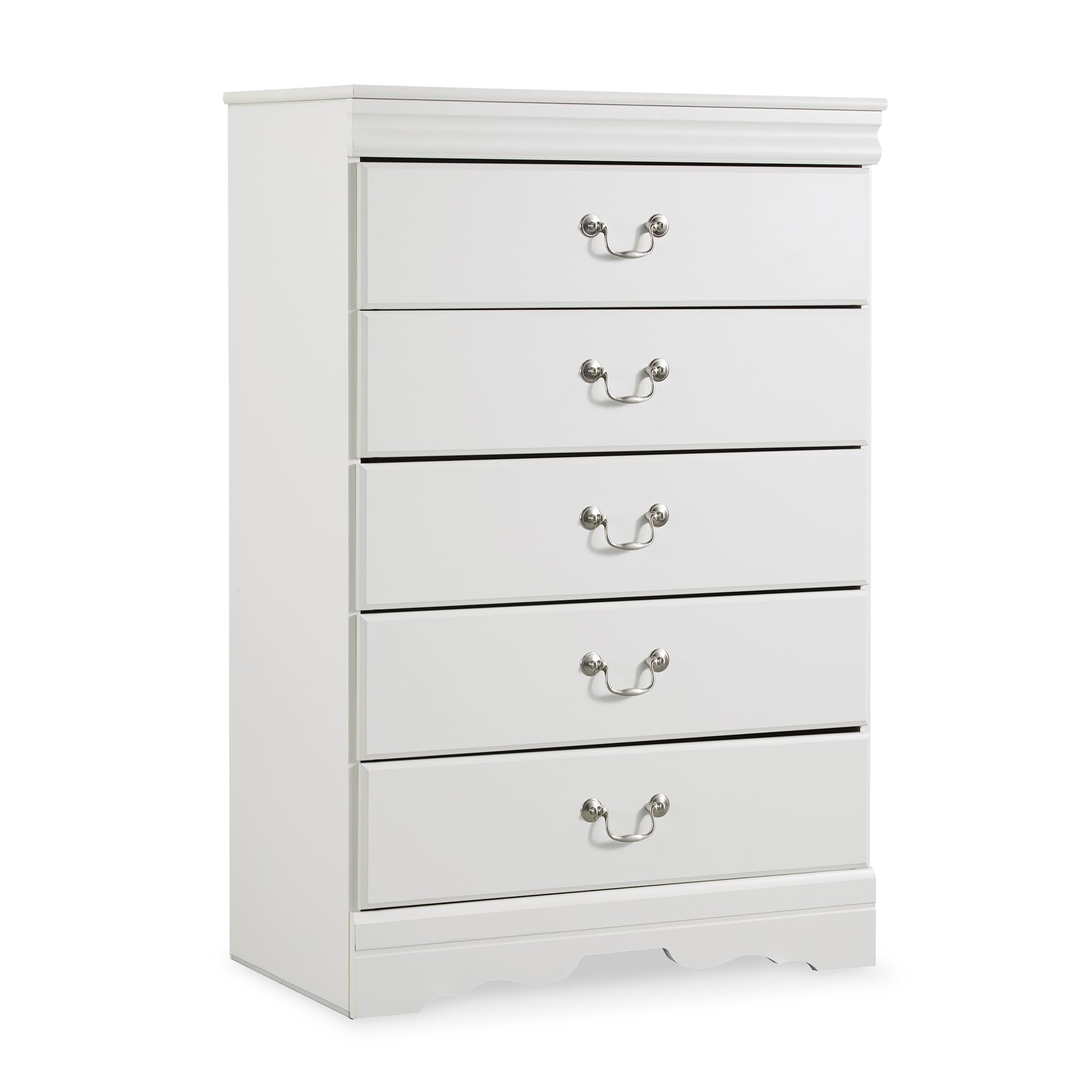 Signature Design by Ashley Children's Anarasia 5 Drawer Chest of Drawers, White
