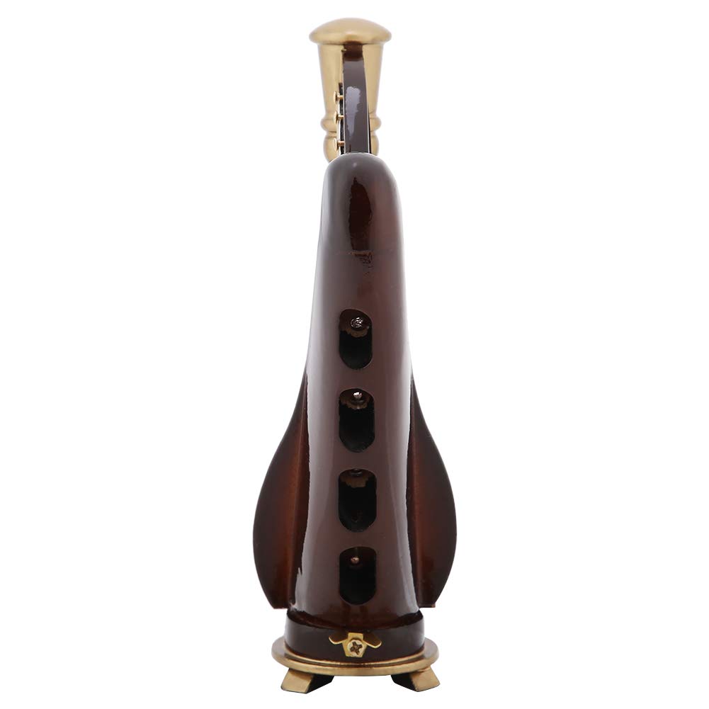 Mini Arpa in Legno, Ornamenti per Strumenti Arpa in Miniatura in Legno con Scatola Portaoggetti per Accessori Casa delle Bambole Doll
