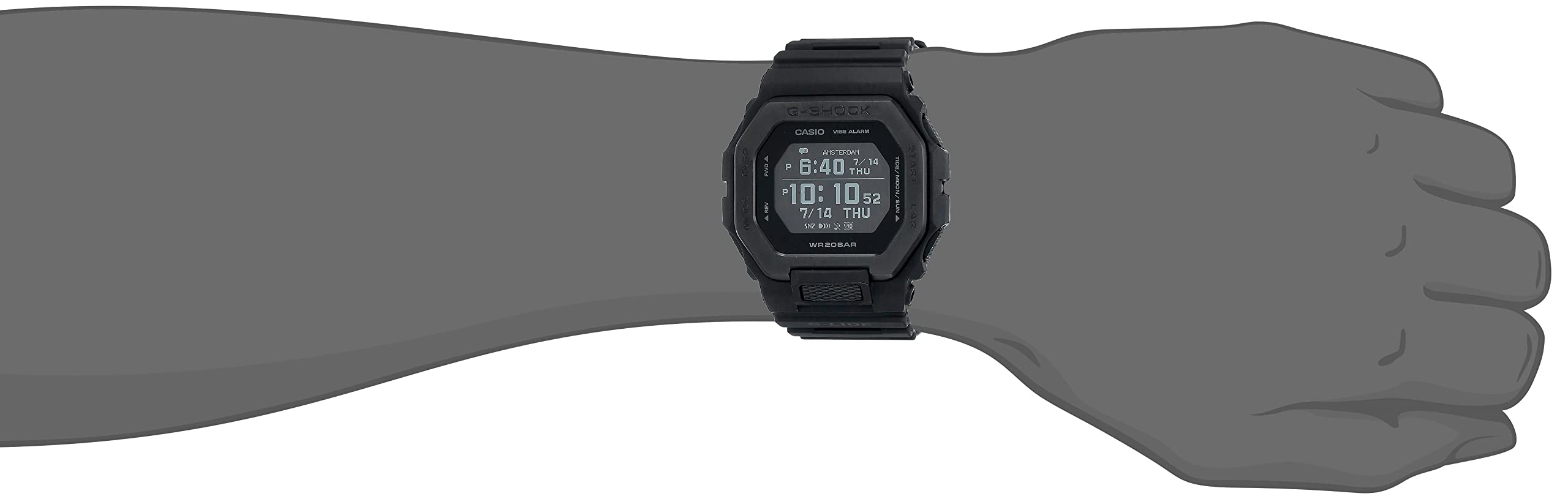 G-SHOCK GBX-100NS-1JF！ Relógio CASIO G-SHOCK masculino digital preto GBX-100NS-1DR