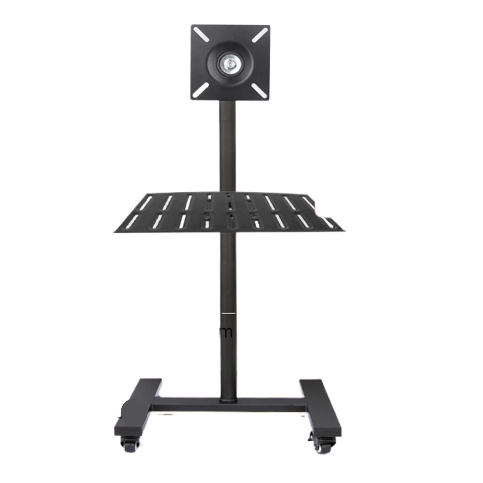 IKPGBZXM Monitor floor stand with horizontal and vertical screen rotation and wheels(Dwarf tray)
