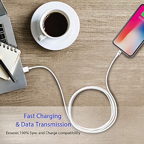Image of Apple iPhone /iPad Charger /Charging Cable /Cord /Line,Heardear Lightning to USB Cable[MFi Certified] for iPhone 11 Pro Max /XS Max /XR /X /8 /7 /6s /6 /Plus /5 SE /5s,iPad Pro /Air /Mini(White 1.6FT /0.5M) Original