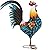 Autodaya 32" Large Metal Rooster Yard Decor, Outdoor Garden Statues, Metal Chicken Sculpture for Backyard Patio Kitchen Living Room Decor