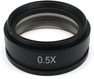 Acessórios para microscópio digital portátil Lente objetiva 0,5X, microscópio estéreo, montagem tamanho M42 M48 M50 M52 x 0,75 mm, distância de funcionamento 160 mm acessórios para microscópio de lente auxiliar