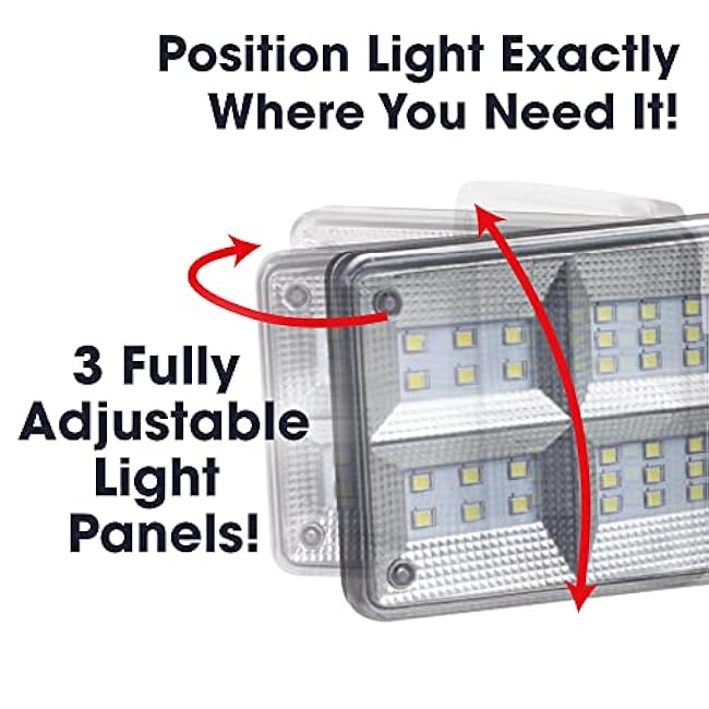 Ontel Beyond Bright X3 Solar Flood Light 3 Adjustable Heads