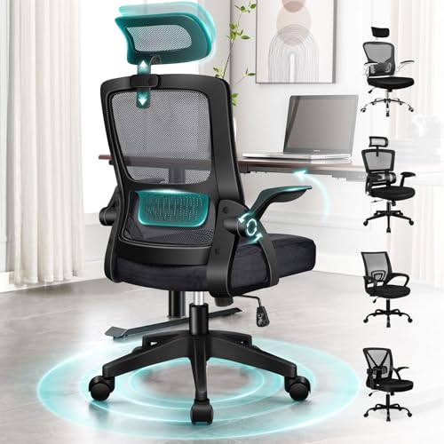ELFORDSON Ergonomic Office Chair, Black