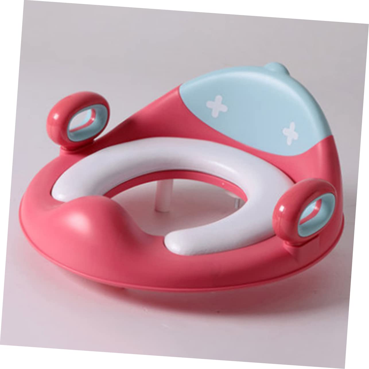 VICASKY Asiento de inodoro para niños de material de poliuretano, con asas seguras portátiles, fácil instalación, ideal para niños pequeños
