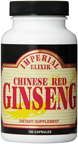 Imperial Elixir Chinese Red Ginseng, 100 Capsules