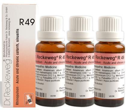 Dr.Reckeweg Germany R49 Sinus Drops Pack of 3