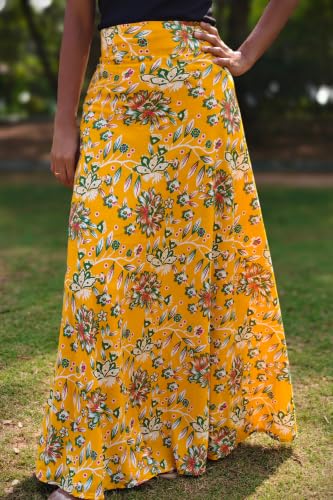 Image of Women's Printed Maxi Wraparound Skirt