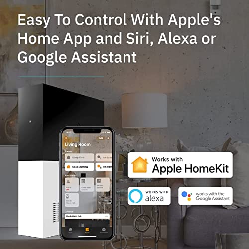 Abode 9 Piece Wireless Smart Security System - Works with Apple HomeKit, Z-Wave and Zigbee Devices - Expandable to Protect Your Whole Home - Easy DIY Installation - Optional Professional Monitoring - Image 4