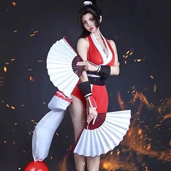 Amazon.co.jp: 【即納】コスプレ衣装 KOF97 不知火舞忍者制服 風
