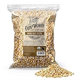 Organic White Popcorn Kernels 6 lb Bag, Non-GMO & Gluten Free, Sodium-Free, Pesticide-Free, Unsalted, Plant-Based, Sugar-Free, Old Fashioned Regenerative-Farmed Large Popcorn From Olde World Popcorn