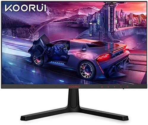 KOORUI 24 Inch Computer Monitor -FHD 1080P Gaming Monitor 165Hz VA 1ms Build-in FreeSync™, Compatible G-sync, LED Monitors with Ultra-Thin, HDMI X2 /DP, VESA Compatible, Tilt Adjustable, Eye Care 24E4