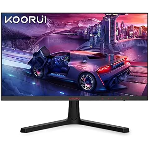 KOORUI 24 Inch Computer Monitor -FHD 1080P Gaming Monitor 165Hz VA 1ms Build-in FreeSync™, Compatible G-sync, LED Monitors with Ultra-Thin, HDMI X2 /DP, VESA Compatible, Tilt Adjustable, Eye Care 24E4 Cover