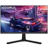 KOORUI Gaming Monitor 24 Zoll - FHD PC Bildschirm VA 165Hz 1ms Monitor 144hz, FreeSync™ GSync Compatible, DCI-P3 85%, 2 x HDMI, DP Neigbar, Schwarz