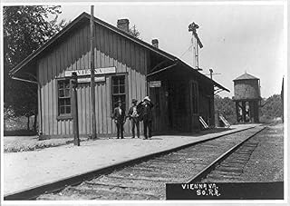 HistoricalFindings Photo: 1909 Vienna,Va,Station of The Southern Railway System,1909