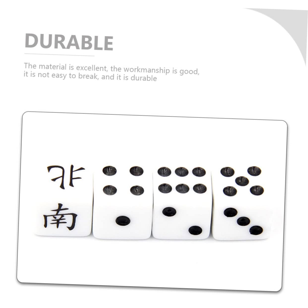 Kompaktes Mahjong Satz 1 Satz aus PVC für Zuhause und Reisen | Kleines Chinesisches Spielzeug, Party und Heimnutzung, Fördert Logisches Denken und Hand Auge Koordination