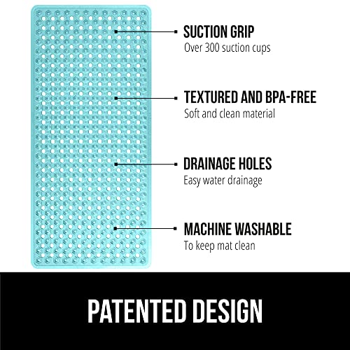 image for GORILLA GRIP Patented Bath Tub Shower Mat, Machine Washable Bathtub Fl