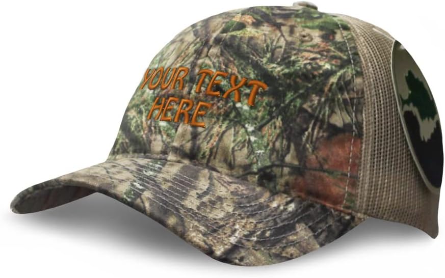 Soft Camo Hat Custom Personalized Text Dad Hats Men & Women Hunting Baseball Cap