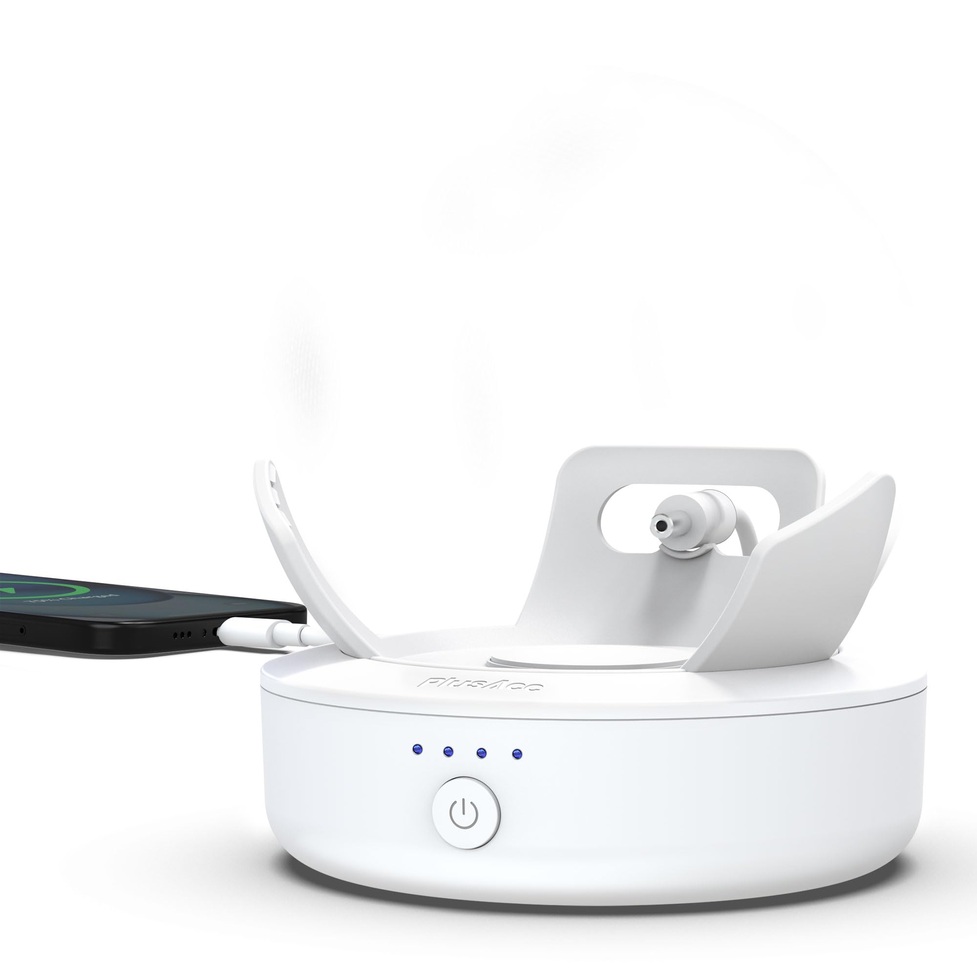 PlusAcc Batería para Dot 5 Generación - 10000 mAh Estación de Carga portátil Batería Accesorios con 16 Horas de Tiempo de reproducción (sin Dispositivos) (Blanco)