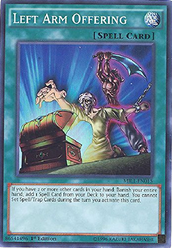 YU-GI-OH! - Left Arm Offering (MIL1-EN015) - Millennium Pack 1-1st Edition - Super Rare