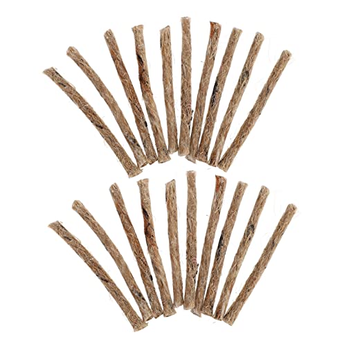 HANABASS 20Pcs Rope Fire Starter for Camping Survival and Outdoor Use Ignition Cord for Campfires Grills and Emergency Situations Fire Starter Supplies