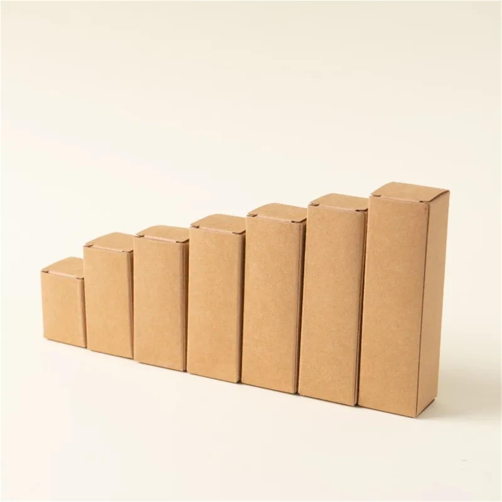 Packung Kraftpapier-Lippenstiftetuis 50 Stück Kraft-Mini-Geschenkbox | For Kosmetika mit ätherischen Ölen(8X8X11CM)